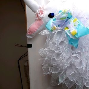 Easter bunny door hanger